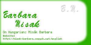 barbara misak business card