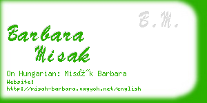 barbara misak business card